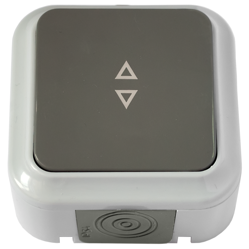 Bylectrica ПРАЛЕСКА АКВА выкл. ОУ 1 кл. 6A (проход.) серый, пластик, IP54 А6