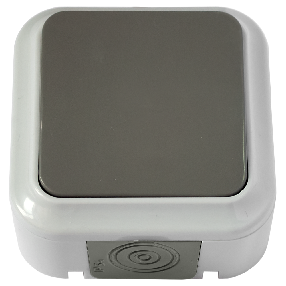 Выключатель 1кл А16-222 IP54 Пралеска Аквая,серый