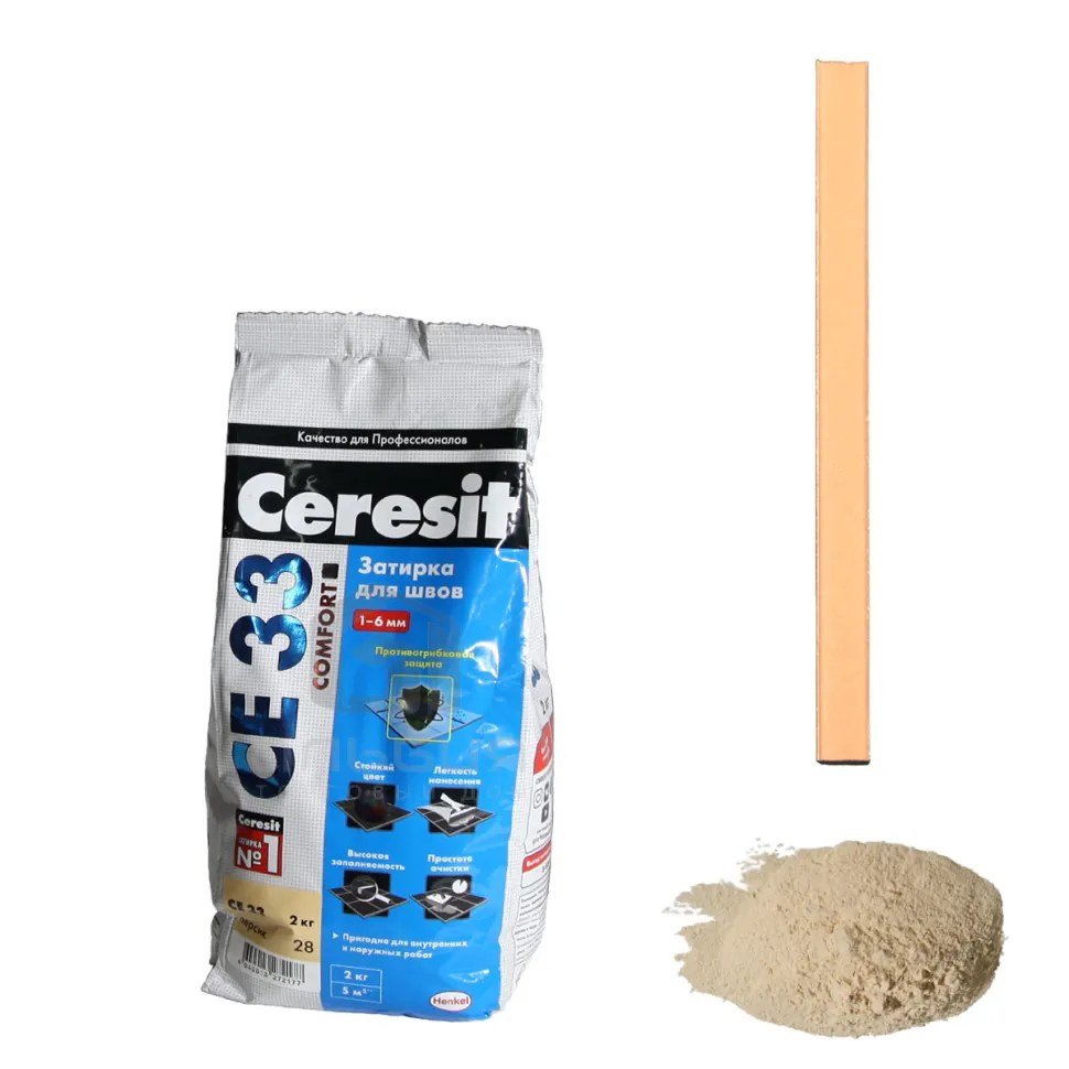 Затирка CE33 Ceresit персиковая 2-5мм (2кг)