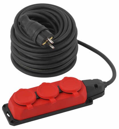 Удлинитель силовой 3 розетки КГ 3×1,5 16А 20м
