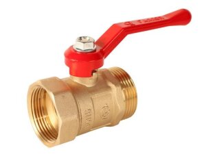 Кран шар 1" г/ш рычаг латунь