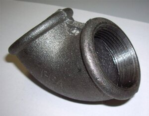 Угольник чугун прох, Ду-15