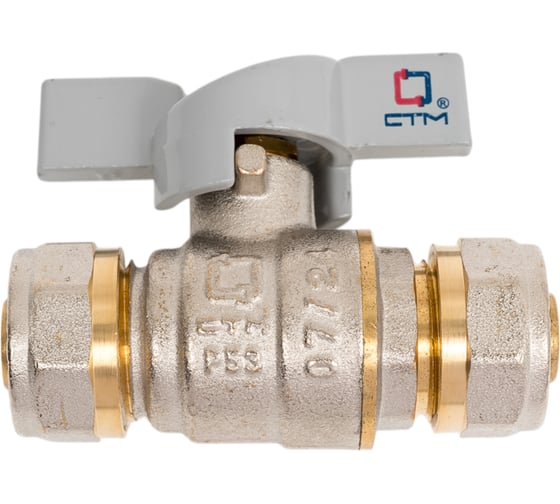 Кран м/п 16*16 ц-ц бабочка