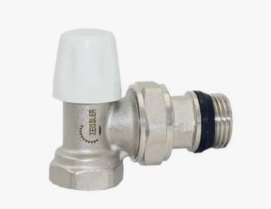 Клапан запорный угловой д/рад 3/4