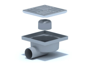 АНИ трап 50гор/вып. с нерж реш.150*150 ТА 5212