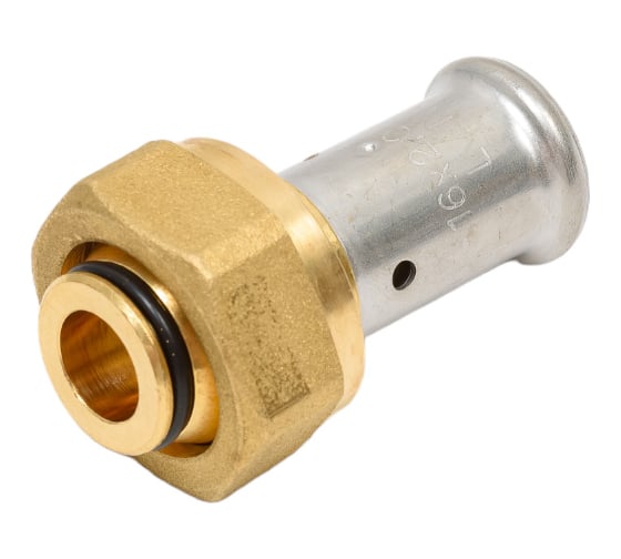 Муфта с накидной гайкой 16х3/4 (д/трубы толщ 2,2) (H-JS1603F)