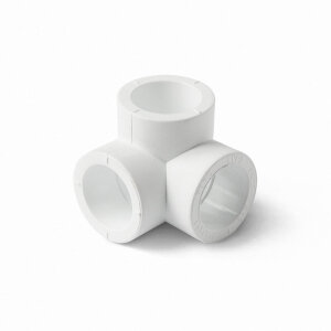 Тройник двухплоскостной d=20мм полипропилен