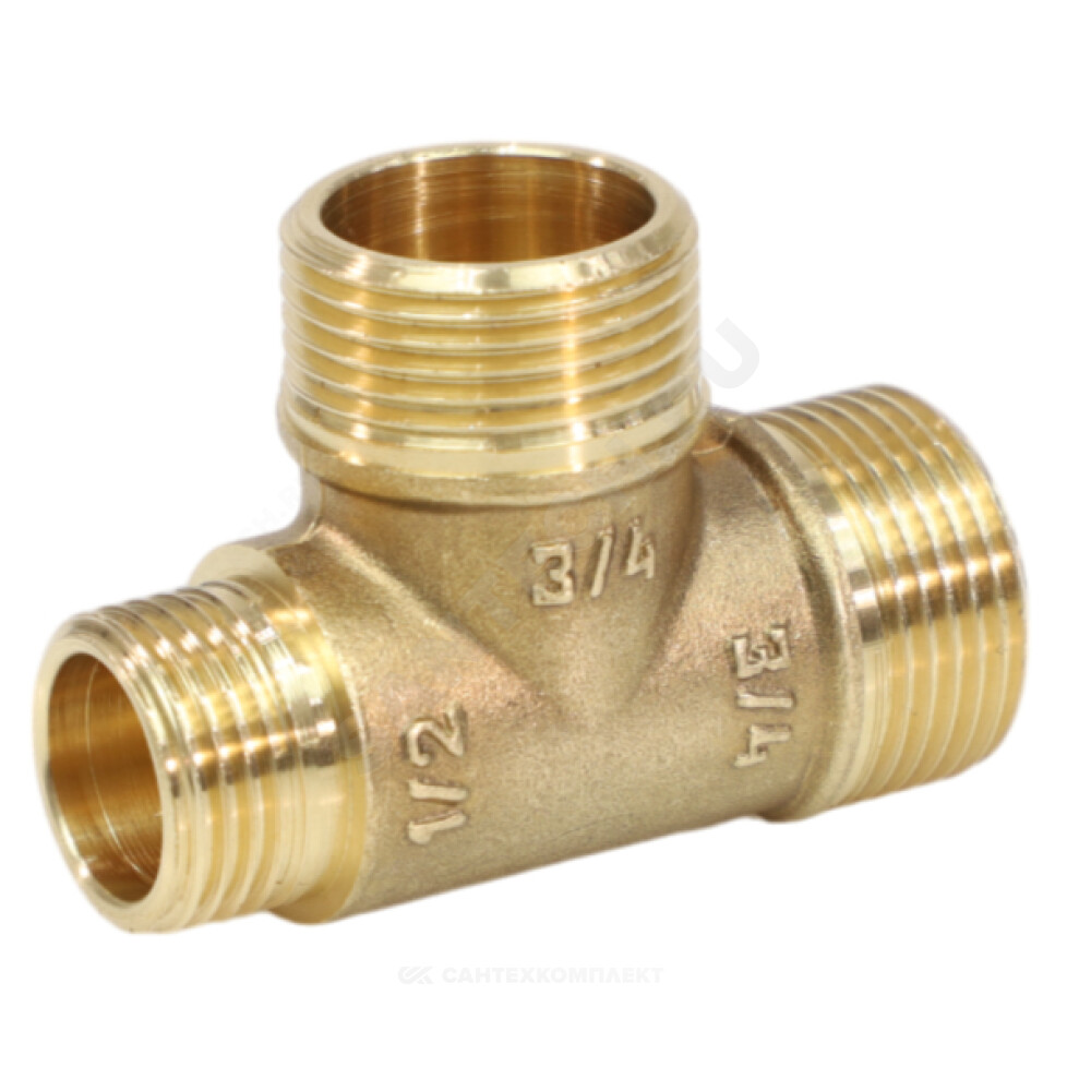 Тройник соединительный 15х15х15 З/Т Латунь