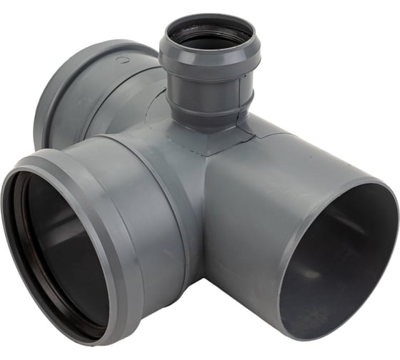 Крестовина двухплоскостная внутр. канализация, серая, 90° 110*110*50*50мм