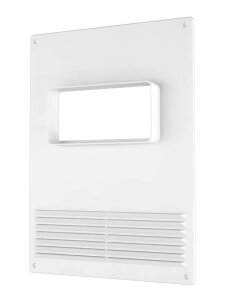 Площадка торцевая горизонт решетка 180*250 фланец 55*110 пластик