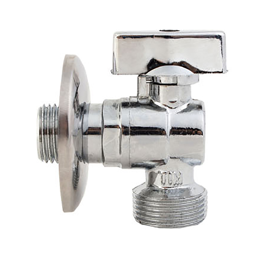 Кран шаровой 1/2*1/2 Н/Н для стир.маш угл с отраж./матовый BL5811A