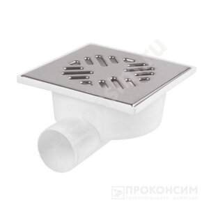 Трап универс.110*50 прям.(150*150) решетка ВОДОПОЛИМЕР (Пластфитинг)