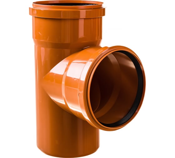 Тройник наружный d=110х50мм 90гр.РЫЖ