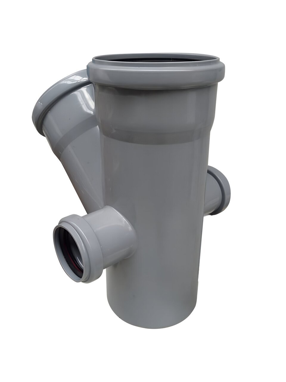 Крестовина внутр. канализация, серая, 45° 110*110*50/50мм левая+ прав.