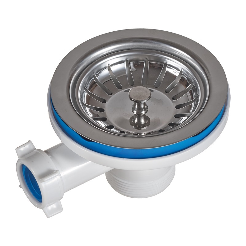 ОРИО Выпуск д/мойки 3 1/2" с нержавеющей решеткой А-4007-02