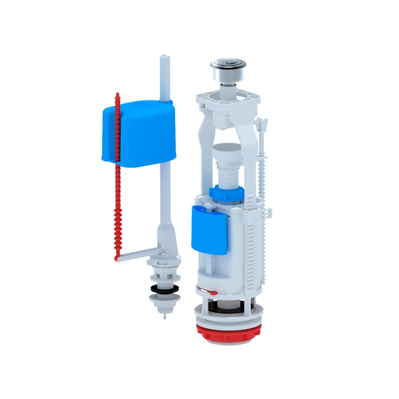 АНИ Пласт Арматура д/бачка унитаза (2 кнопки выпуска метализ., нижн.подводка). WC3550M