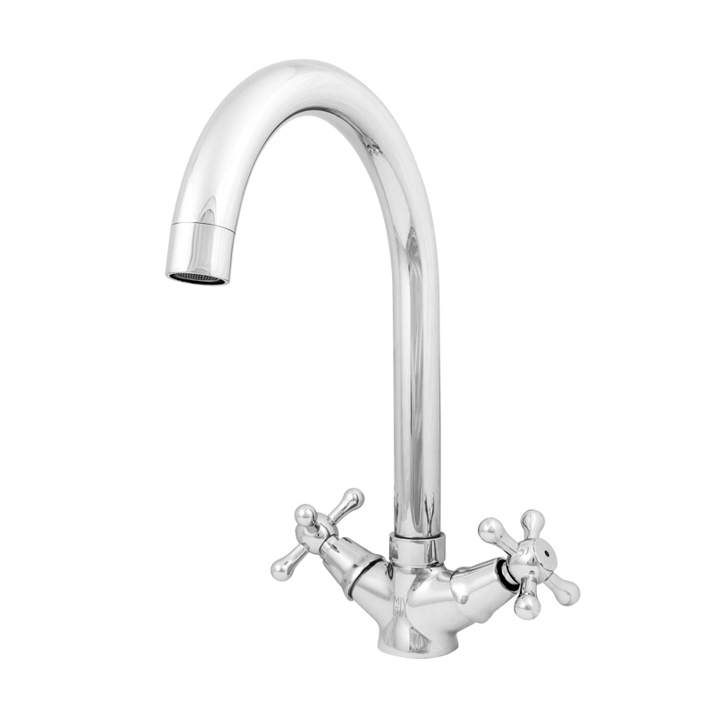 МИКС ЭНД ФИКС 7405-02 Смеситель для кухни Соффрон двуручный с U-изливом