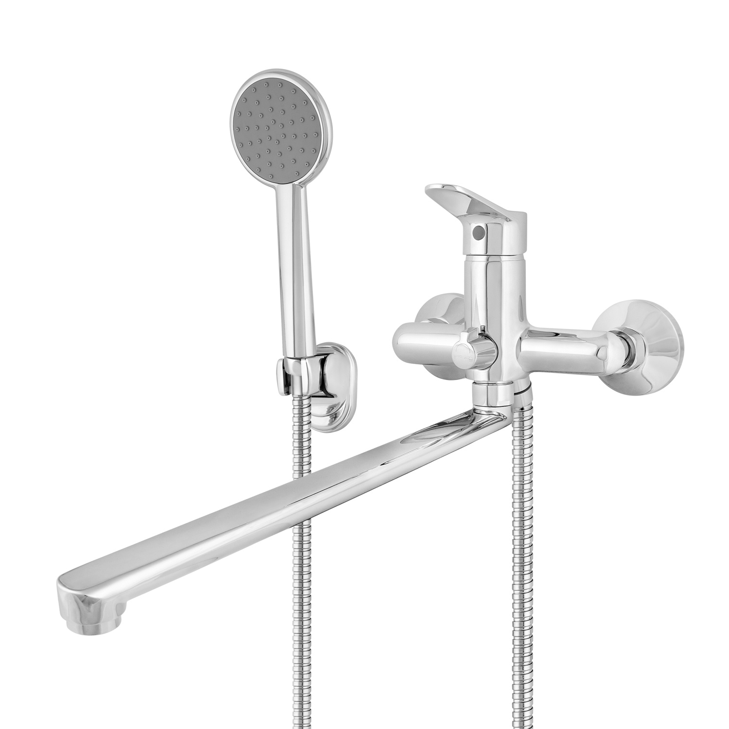 МИКС ЭНД ФИКС 4407-03 Смеситель для ванны Йота однор, с L-изливом 350мм и аксес. (d=35мм)