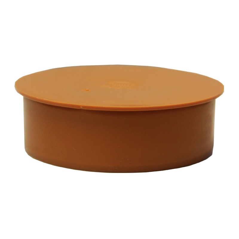 Заглушка канализационная наружная d=110мм РЫЖАЯ