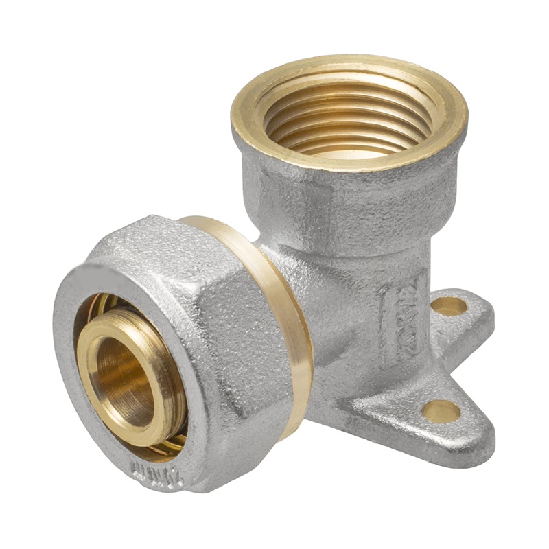 Угольник с креплением (водорозетка) ВР 20х1/2" полипропилен