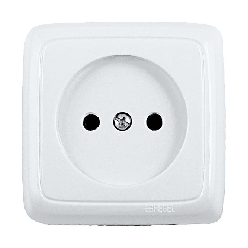 АЛЬФА Розетка о/у, 1 гнездо, б/з, 16А, 230В, белая. РА16-103