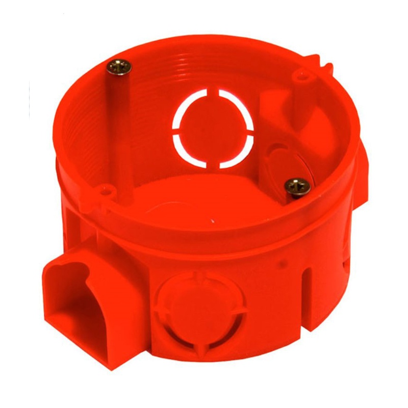 ХЕГЕЛЬ Коробка установочная с/у д/сплошных стен d=68мм, h=42мм, блочная, саморезы КУ-1101-И