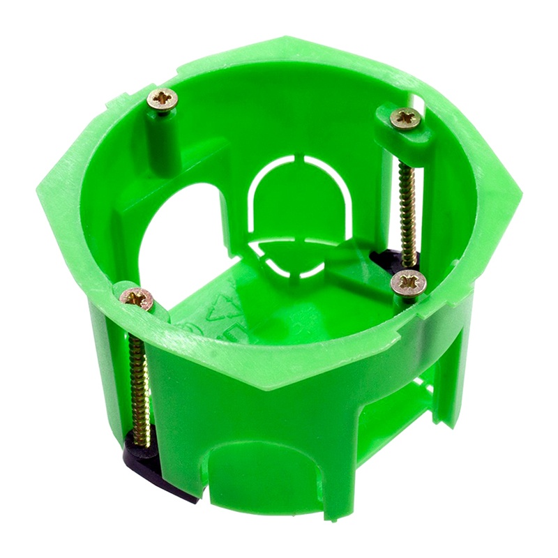 Коробка уст. с/у д/полых стен d=68х40мм пл.лапки,  КУ-1203