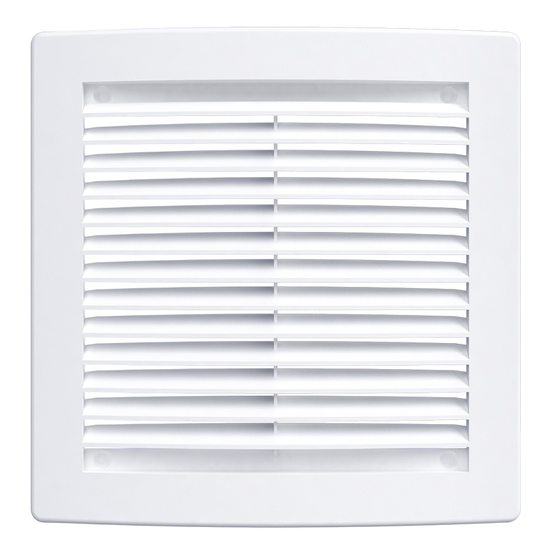 Решетка вентиляционная 150х150мм (1515РЦ), с москит. сеткой, АБС пластик, белая