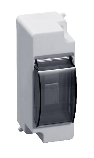 Бокс модульный навесной пломбируемый КМПн, скрышкой 4 мод., ABS-пластик, белый