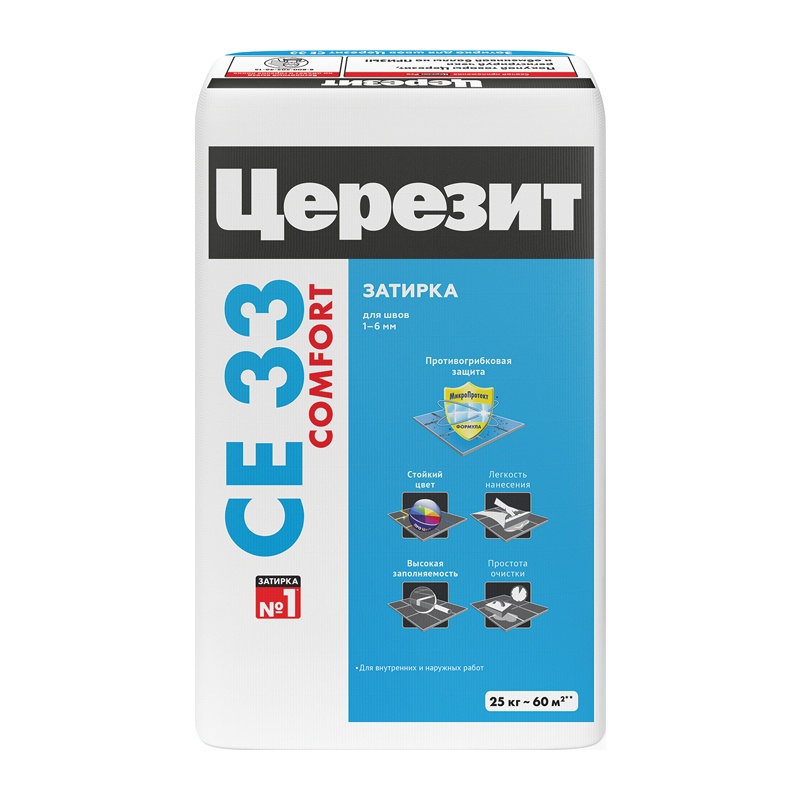 ЦЕРЕЗИТ CE33 S Затирка №01 белый 2-5мм (2кг) 790885