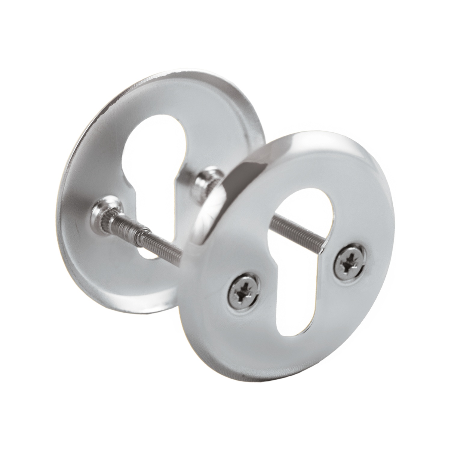 ШЛОСС 02010 Щиток под цилиндр хром 55 мм (25/250)