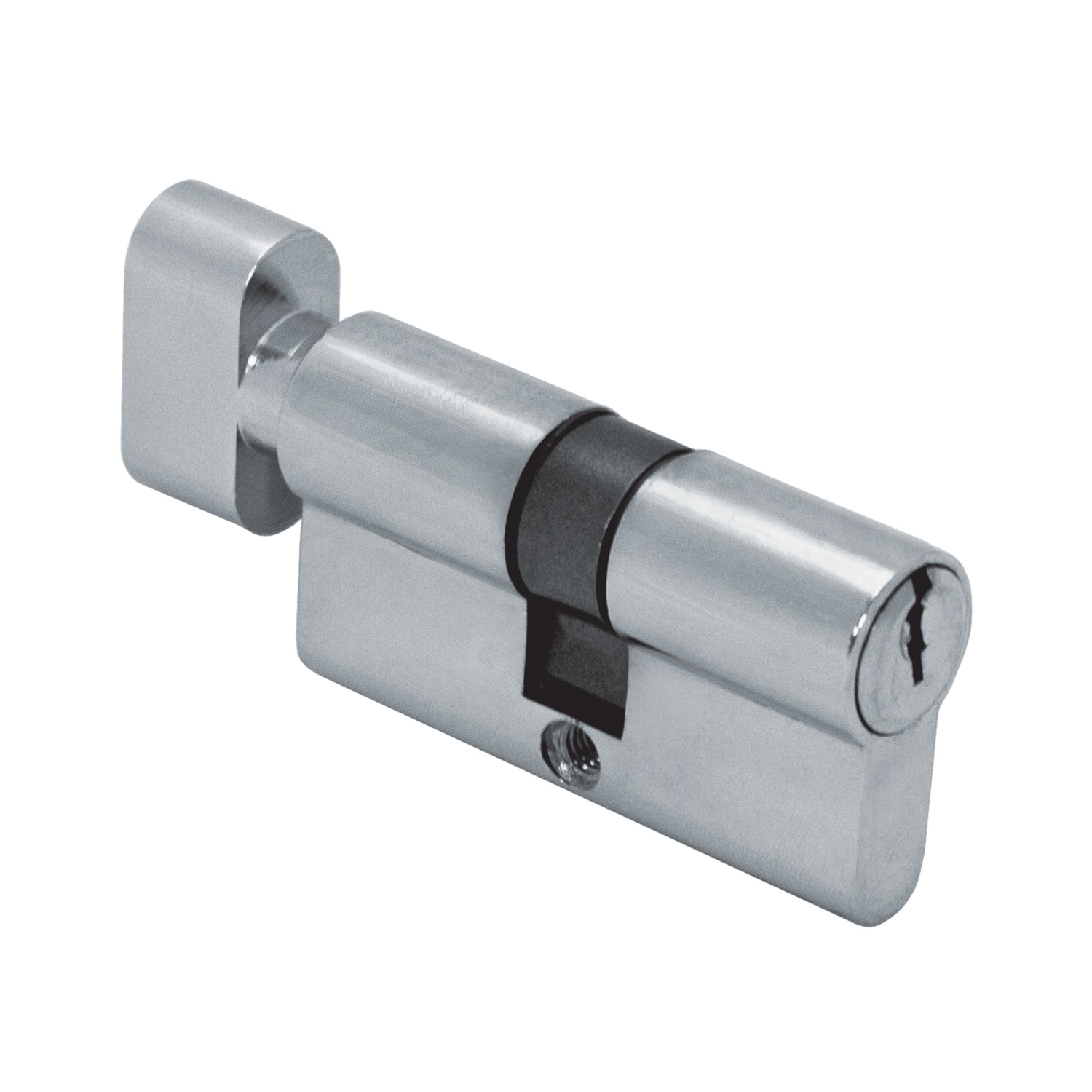 ШЛОСС 03009 Цилиндр для замка ключ/завертка (30+30) S 60 хром (10/100)