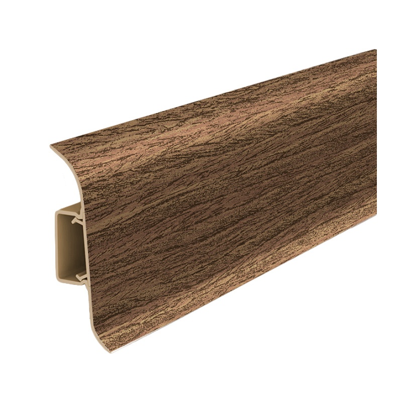 Плинтус с кабель каналом 55мм Дуб сафари