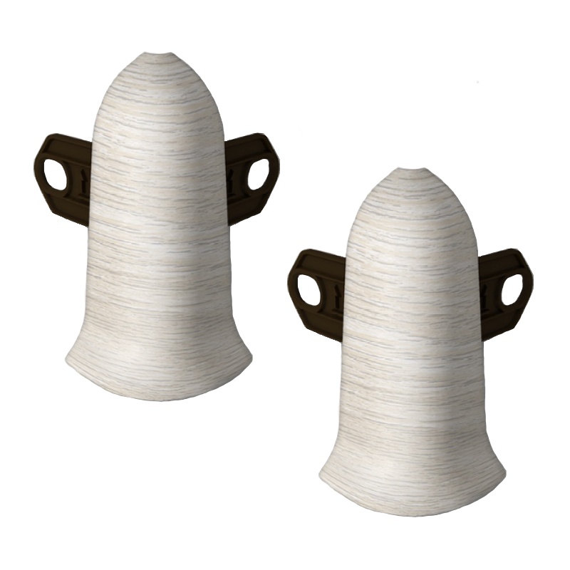 Угол внешний 55мм Ясень белый