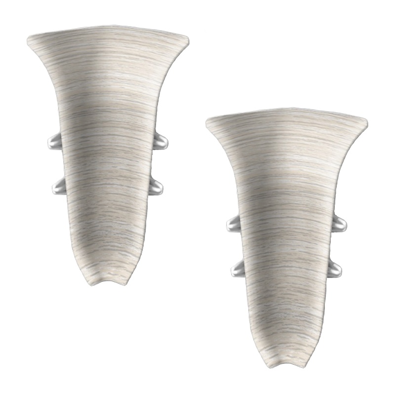 Угол внутренний 55мм Ясень белый пустой