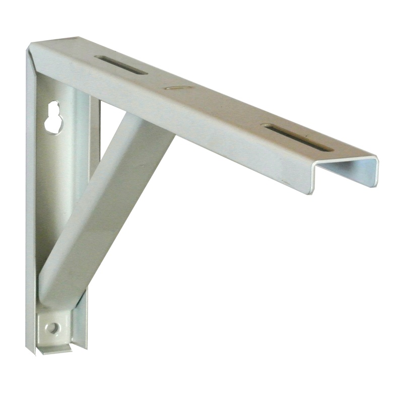 Кронштейн разборный универсальный с упором L=300 мм, белый