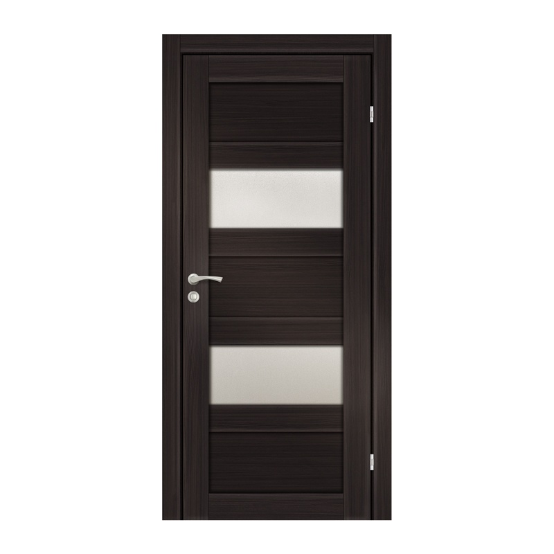 ОЛОВИ Дверное полотно Аризона2 М9 (820х2000х40мм) Венге экошпон остекл. с притвором с замком 2014