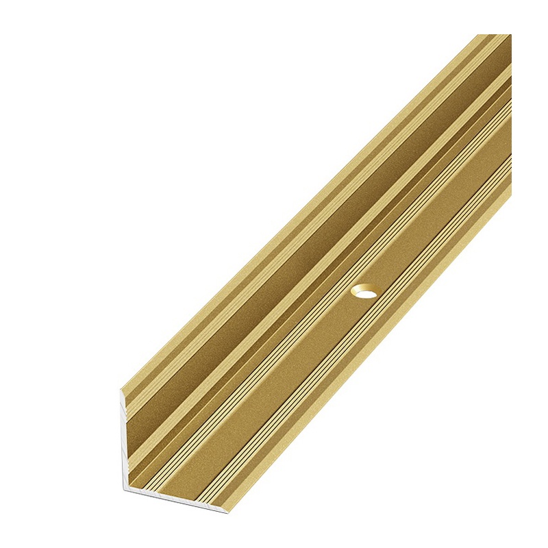 Порог угловой ПУ 05-1-900-02 золото глад 0,9м 20*20мм