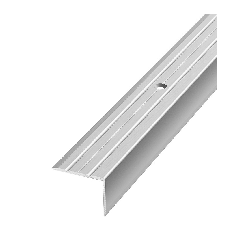 Порог угловой ПУ 03-900-01л серебро люкс 0,9м 18*24мм