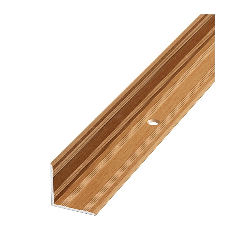 Порог угловой ПУ 05-1-900-083 бук однотон 0,9м 20*20мм