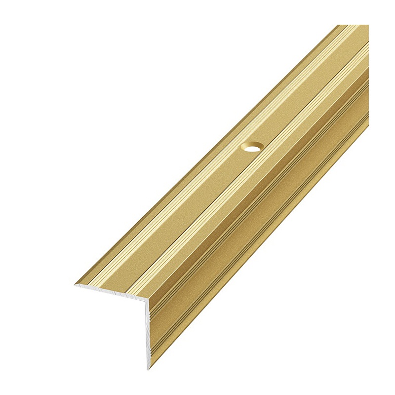 Порог угловой ПУ 05-1800-02 золото 1,8м 20*20мм