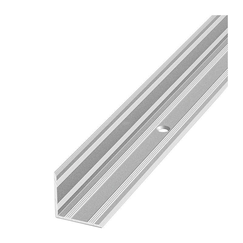 Порог угловой ПУ 05-1-1800-01п серебро глад 1,8м 20*20мм