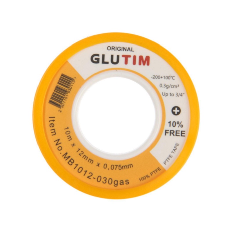 Лента ФУМ д/газа 12мм*0,1мм*10мм Желтая