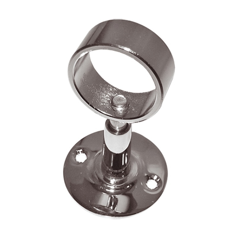 Держатель для п/сушителя с кольцом  телескопический, хром