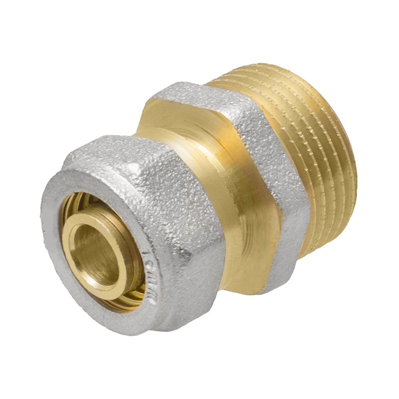 Соединитель для п/сушит. угловой хром 1*3/4 ВН с отражателем