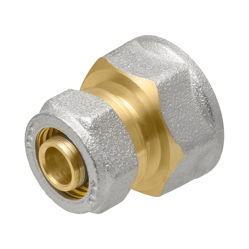 Соединитель для п/сушит. угловой хром 1*3/4 В/В