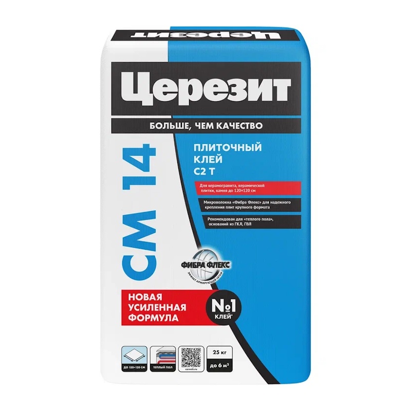 ЦЕРЕЗИТ CM 11 Pro клей для керамогранита и керамической плитки, 25 кг