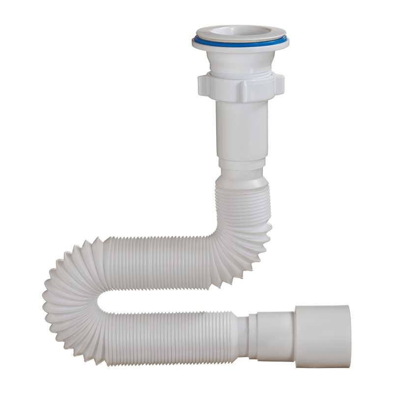 Орио Сифон гофрированный 1 1/2"х40/50.1250мм пласт.реш.70мм А-7013