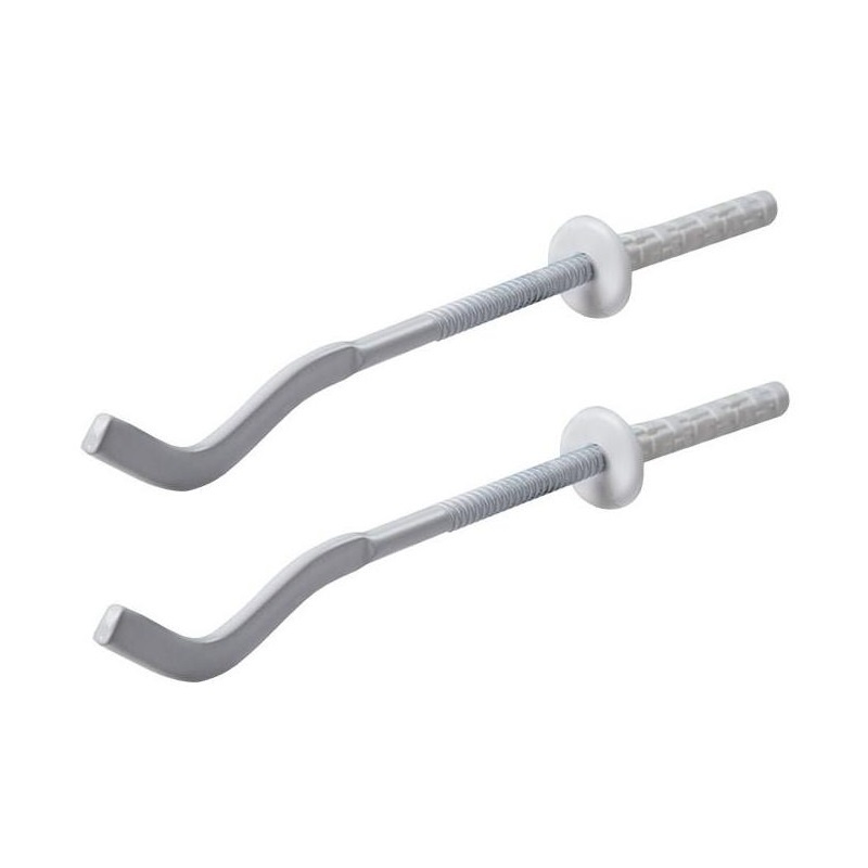 Кронштейн д/алюм/бимет радиаторов с дюбелем 7*180ммсплющенный (уп.2шт)