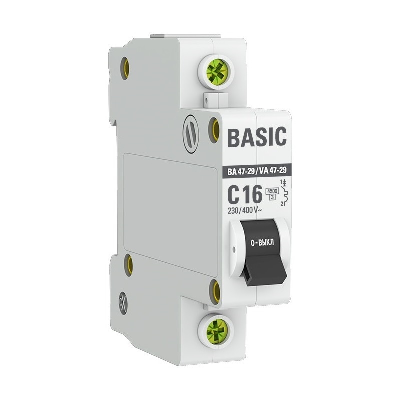 Автоматический выключатель Elektric 1P 6A хар-ка С 6кА ВА-103